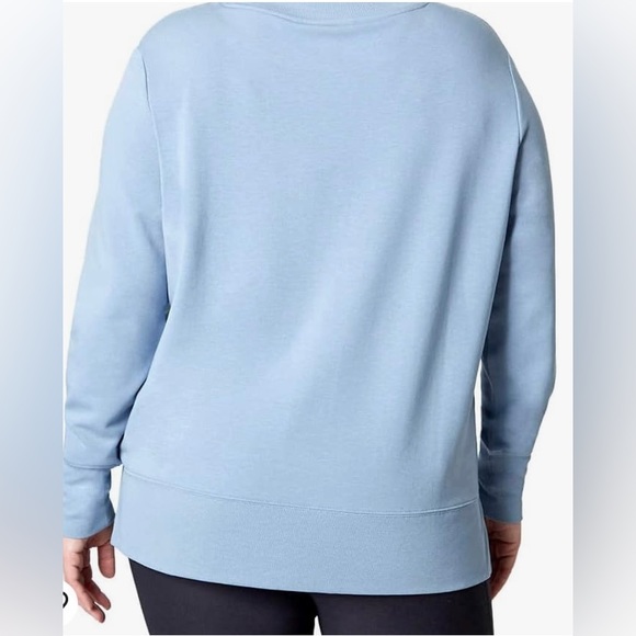 Mondetta Ladies' Lightweight Crewneck soft blue - Picture 4 of 11
